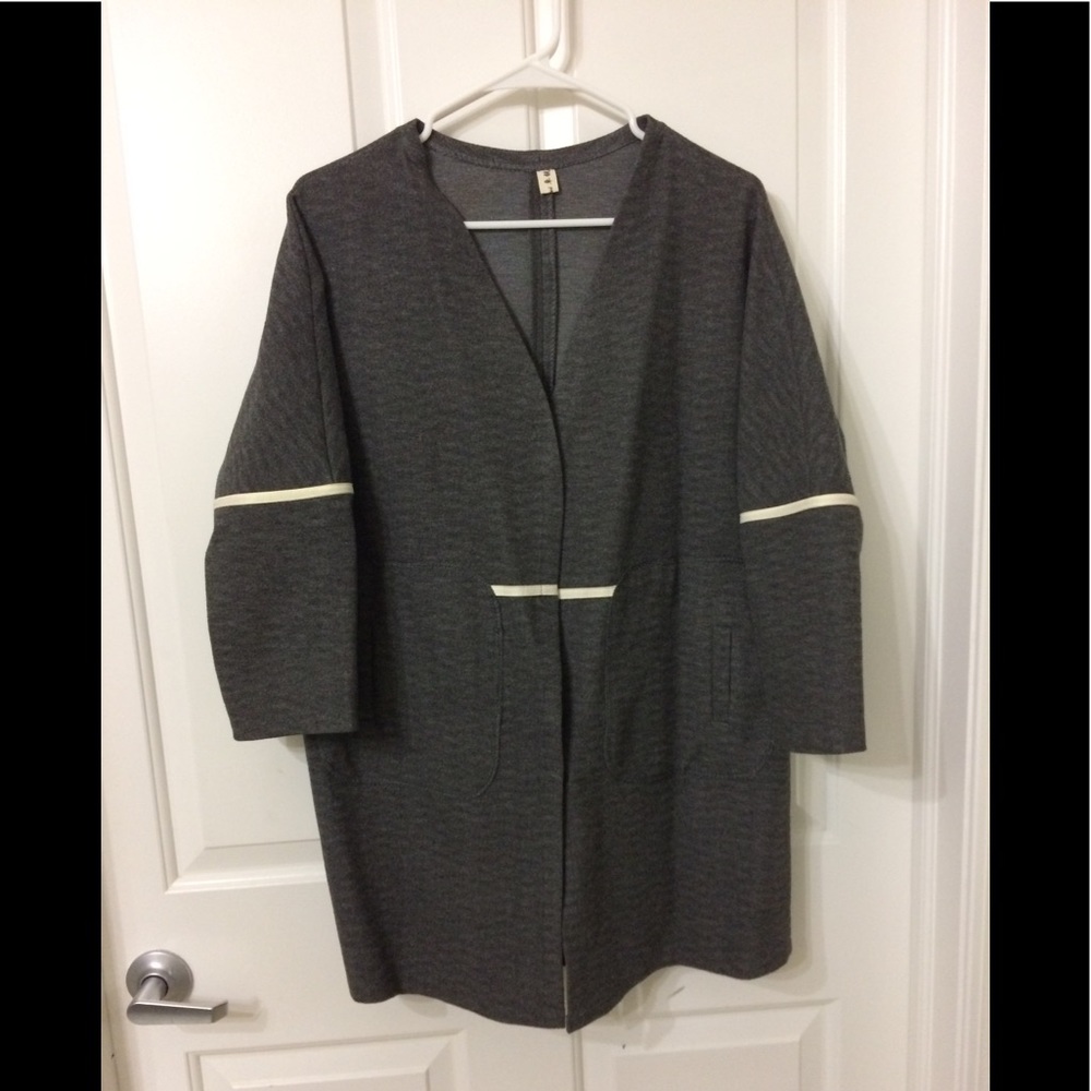 Oversized Korean style Grey Cardigan